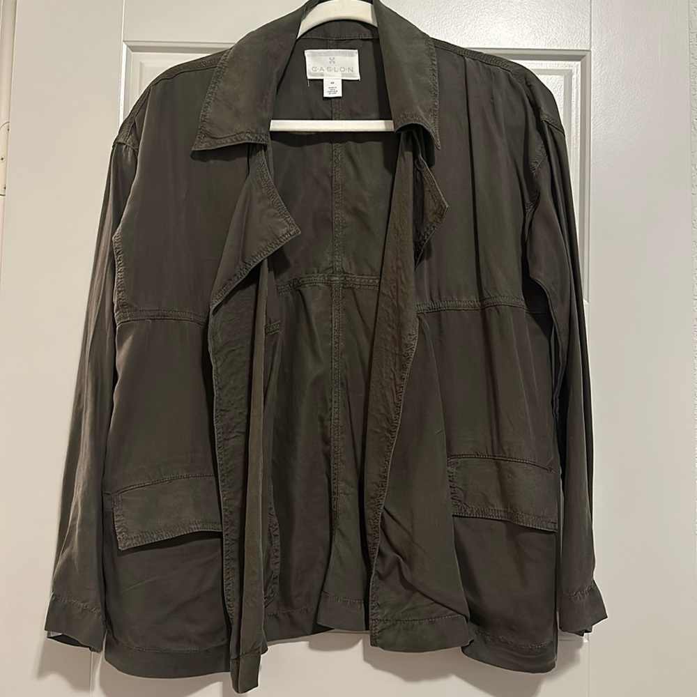 XSMALL, only worn once green open jacket!